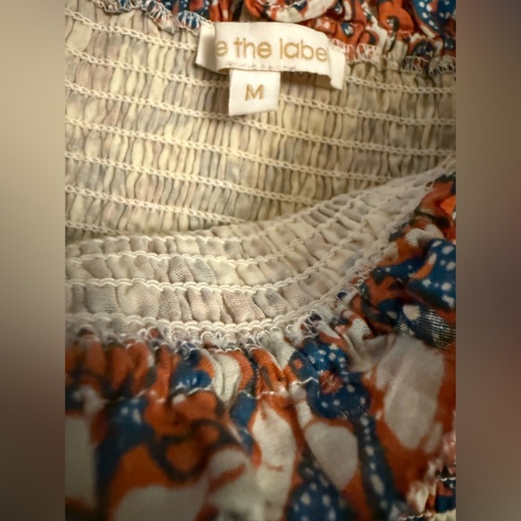 Anthropologie Love The Label Smocked Bust Tiered Bouquet Maxi Dress Size Large - Picture 11 of 12